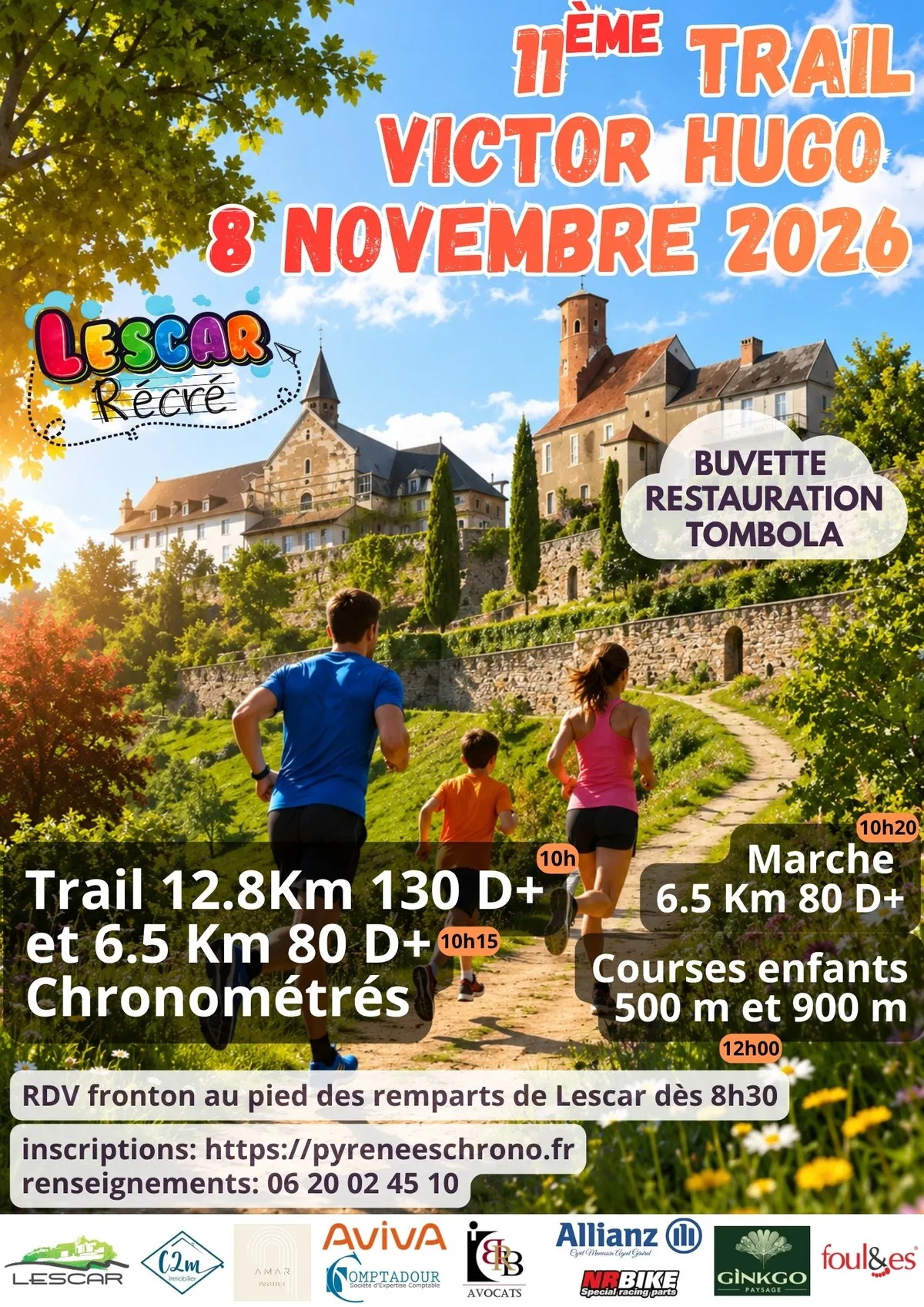 Affiche du 11e Trail Victor Hugo