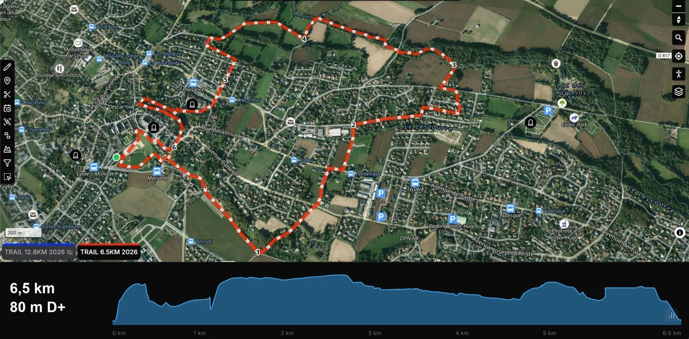 Parcours Esmeralda 6,5 km